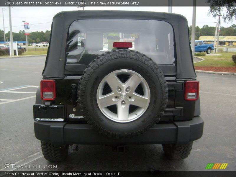 Black / Dark Slate Gray/Medium Slate Gray 2008 Jeep Wrangler Rubicon 4x4
