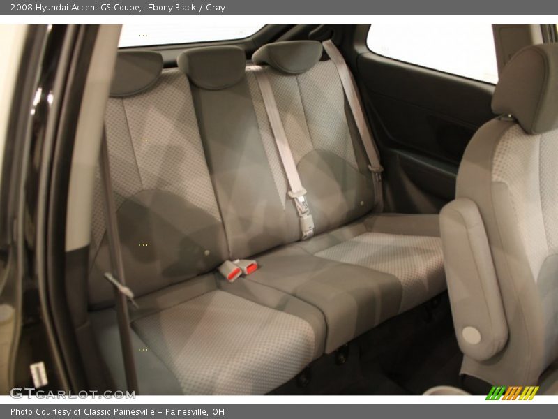 Ebony Black / Gray 2008 Hyundai Accent GS Coupe