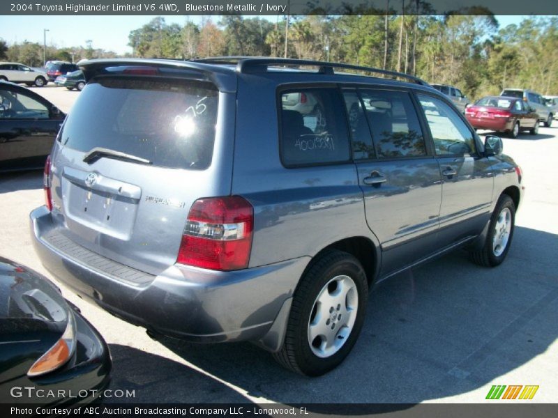 Bluestone Metallic / Ivory 2004 Toyota Highlander Limited V6 4WD