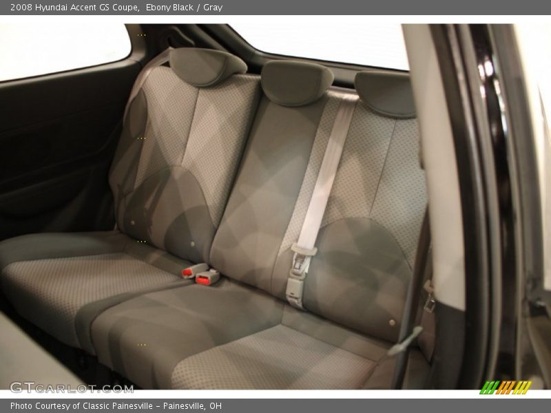 Ebony Black / Gray 2008 Hyundai Accent GS Coupe
