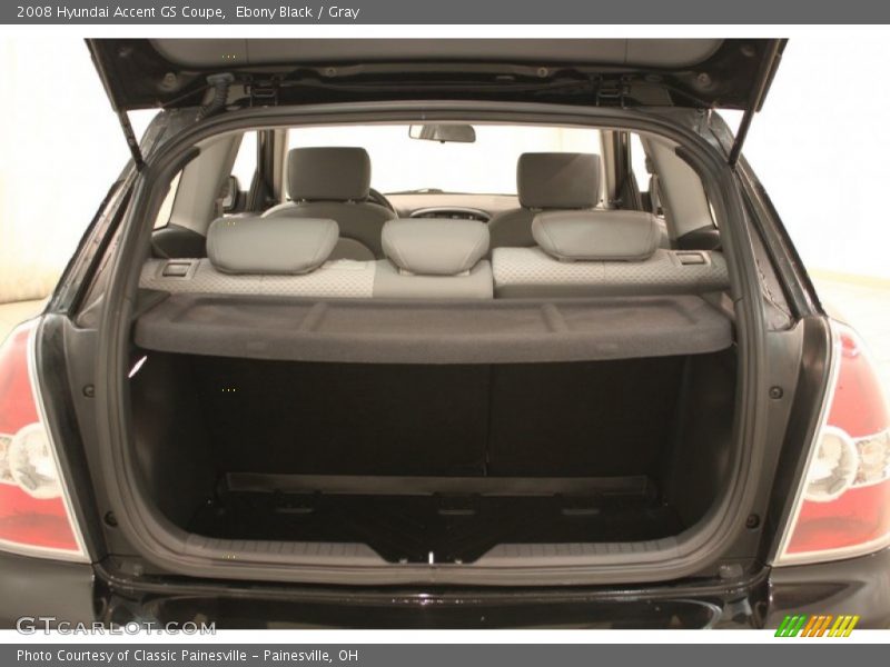 Ebony Black / Gray 2008 Hyundai Accent GS Coupe