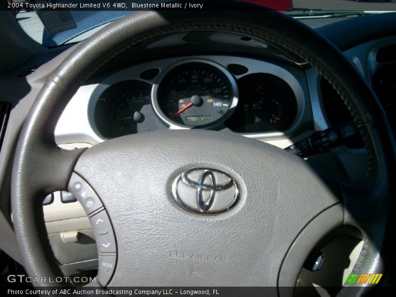 Bluestone Metallic / Ivory 2004 Toyota Highlander Limited V6 4WD