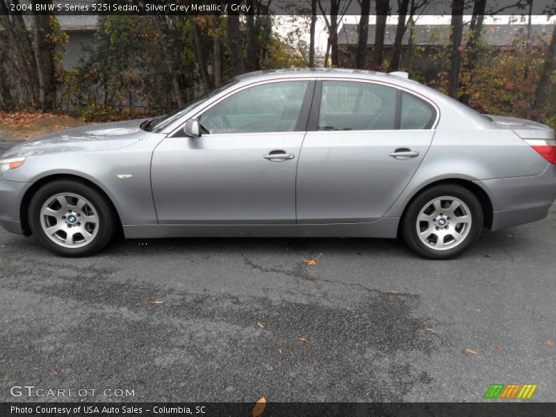 Silver Grey Metallic / Grey 2004 BMW 5 Series 525i Sedan