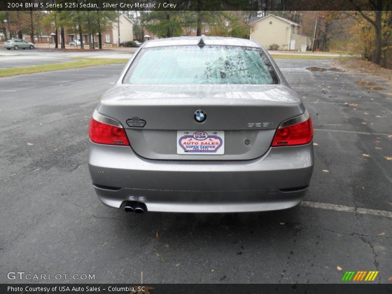 Silver Grey Metallic / Grey 2004 BMW 5 Series 525i Sedan