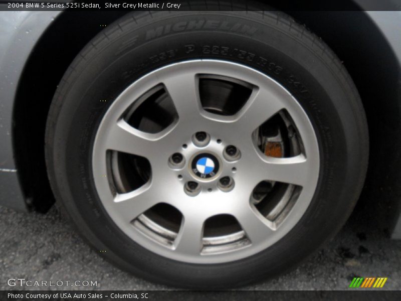 Silver Grey Metallic / Grey 2004 BMW 5 Series 525i Sedan