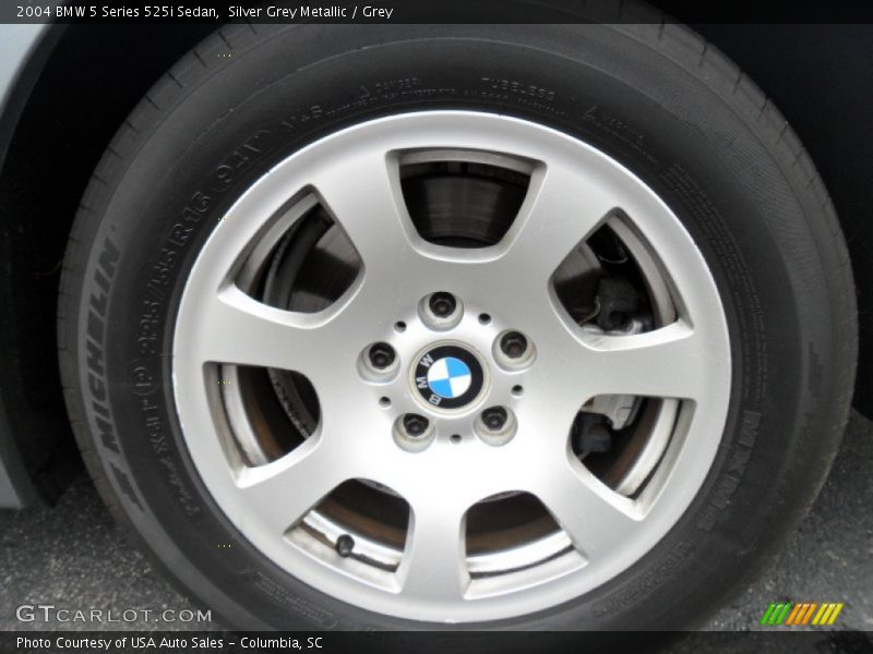 Silver Grey Metallic / Grey 2004 BMW 5 Series 525i Sedan