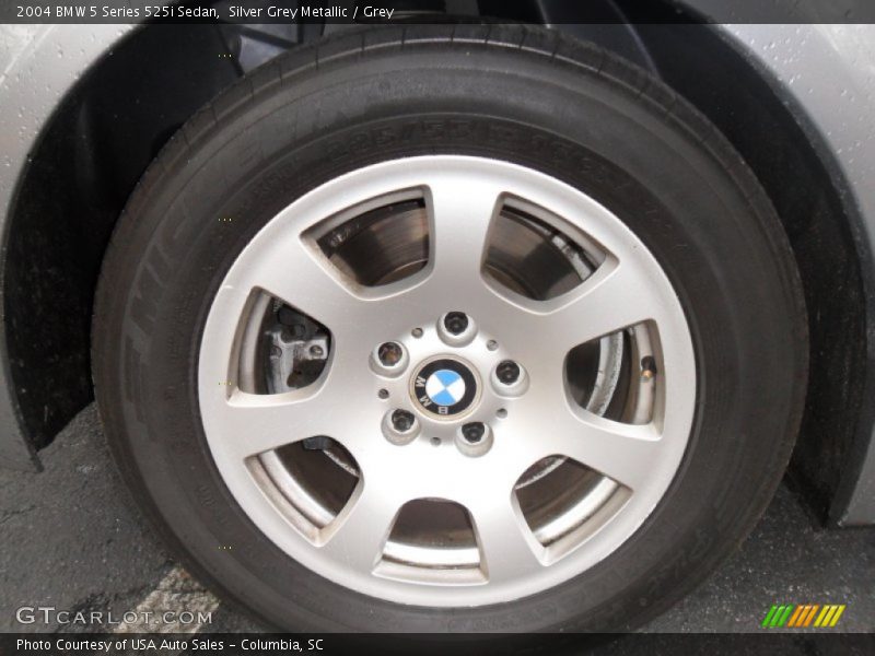 Silver Grey Metallic / Grey 2004 BMW 5 Series 525i Sedan
