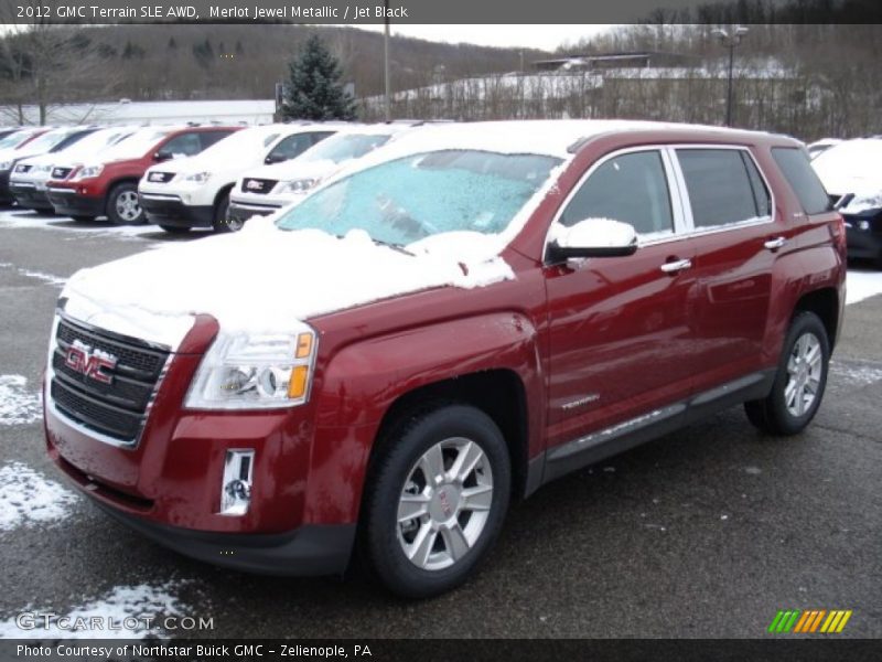 Merlot Jewel Metallic / Jet Black 2012 GMC Terrain SLE AWD