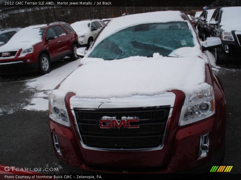 Merlot Jewel Metallic / Jet Black 2012 GMC Terrain SLE AWD