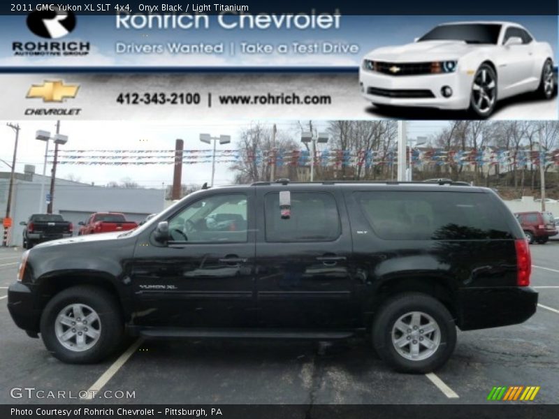 Onyx Black / Light Titanium 2011 GMC Yukon XL SLT 4x4