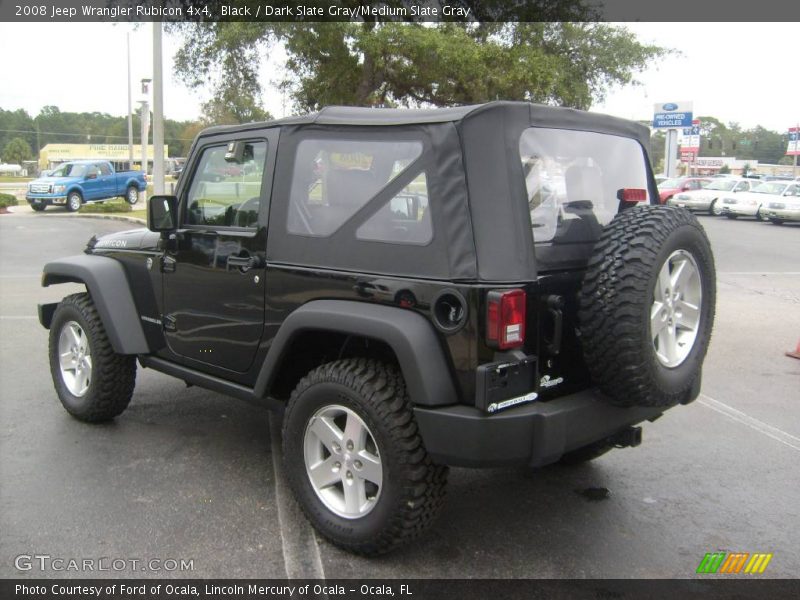 Black / Dark Slate Gray/Medium Slate Gray 2008 Jeep Wrangler Rubicon 4x4