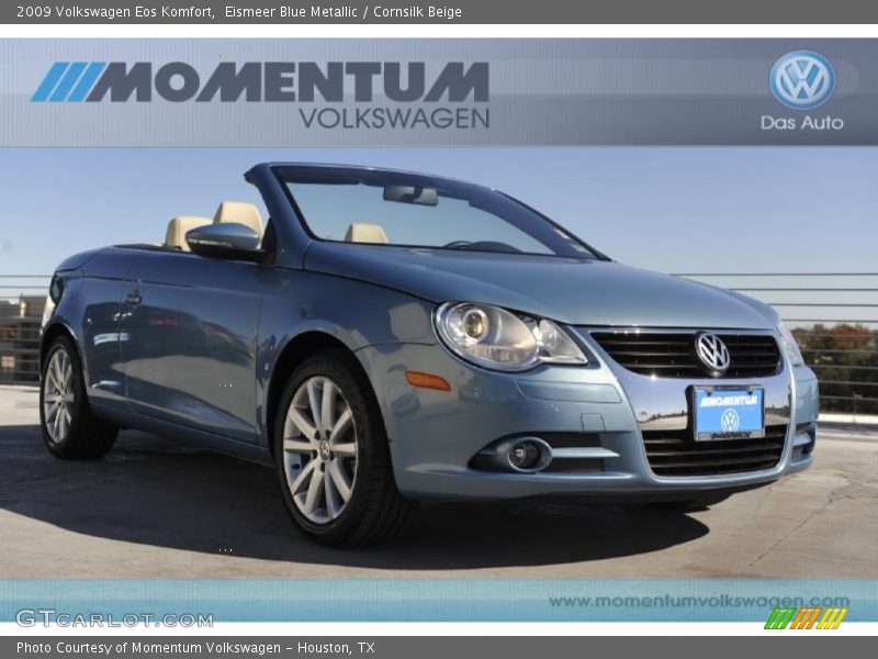 Eismeer Blue Metallic / Cornsilk Beige 2009 Volkswagen Eos Komfort