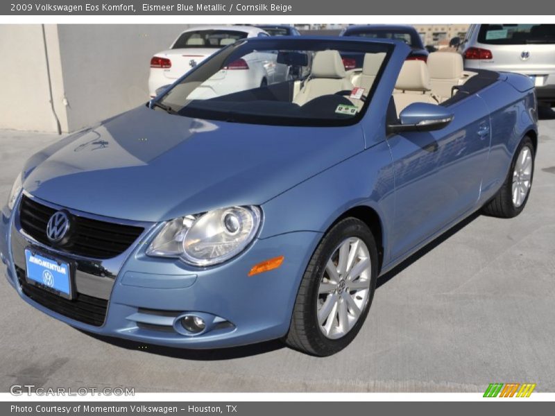 Eismeer Blue Metallic / Cornsilk Beige 2009 Volkswagen Eos Komfort