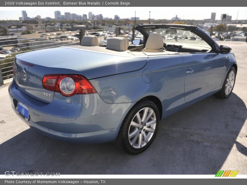 Eismeer Blue Metallic / Cornsilk Beige 2009 Volkswagen Eos Komfort