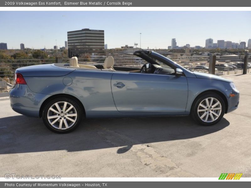Eismeer Blue Metallic / Cornsilk Beige 2009 Volkswagen Eos Komfort
