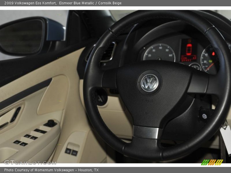 Eismeer Blue Metallic / Cornsilk Beige 2009 Volkswagen Eos Komfort