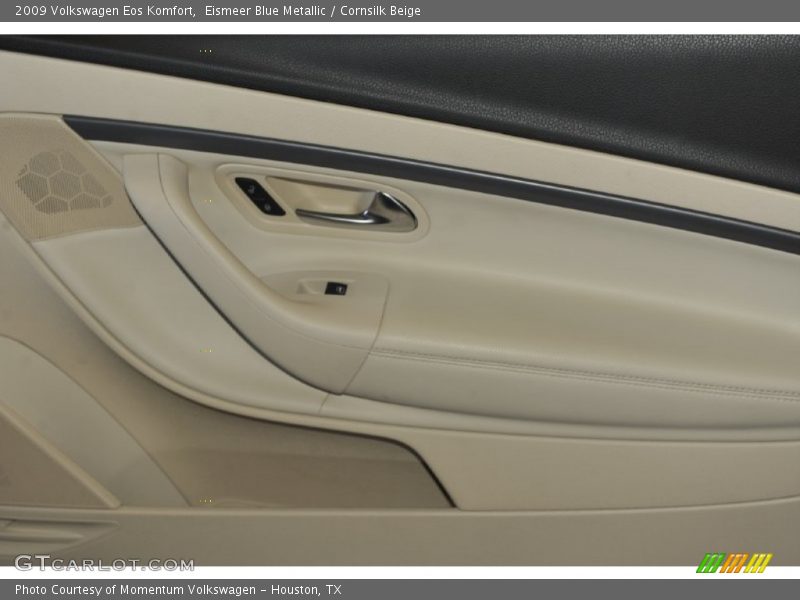 Eismeer Blue Metallic / Cornsilk Beige 2009 Volkswagen Eos Komfort