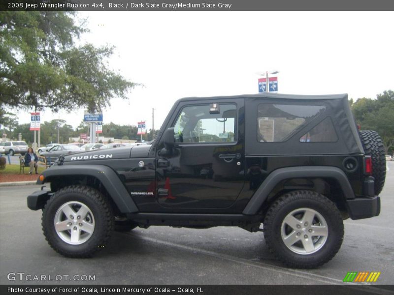 Black / Dark Slate Gray/Medium Slate Gray 2008 Jeep Wrangler Rubicon 4x4