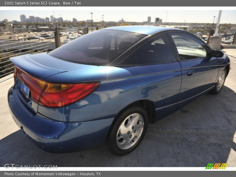 Blue / Tan 2002 Saturn S Series SC2 Coupe