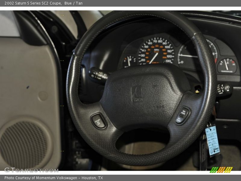 Blue / Tan 2002 Saturn S Series SC2 Coupe