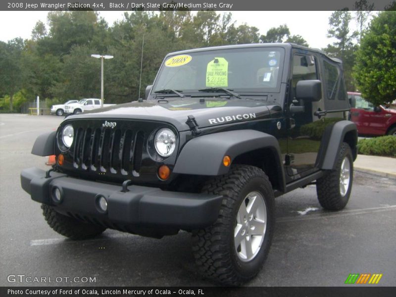 Black / Dark Slate Gray/Medium Slate Gray 2008 Jeep Wrangler Rubicon 4x4