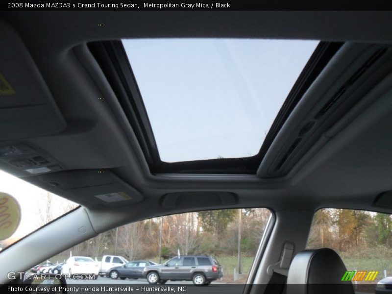 Metropolitan Gray Mica / Black 2008 Mazda MAZDA3 s Grand Touring Sedan