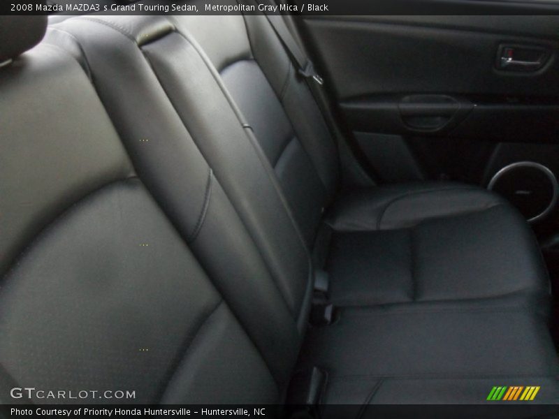 Metropolitan Gray Mica / Black 2008 Mazda MAZDA3 s Grand Touring Sedan
