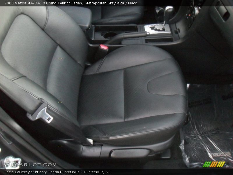 Metropolitan Gray Mica / Black 2008 Mazda MAZDA3 s Grand Touring Sedan