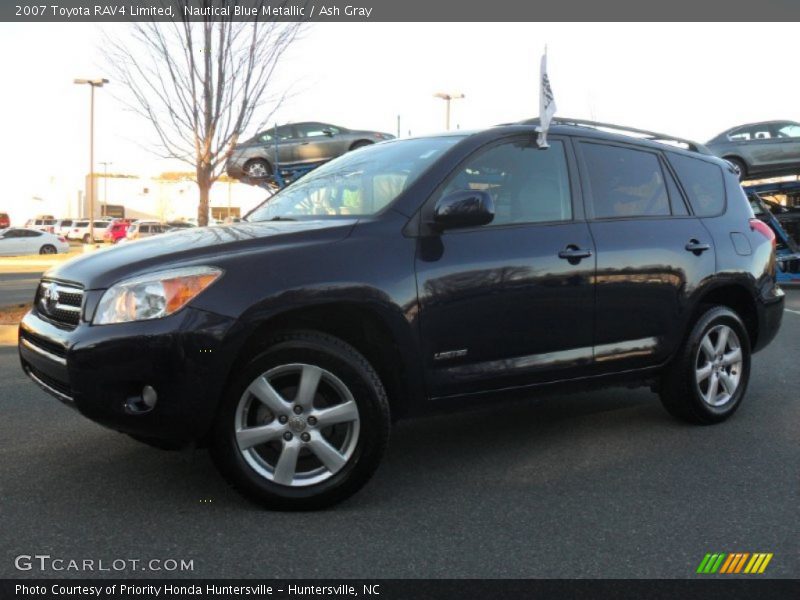 Nautical Blue Metallic / Ash Gray 2007 Toyota RAV4 Limited