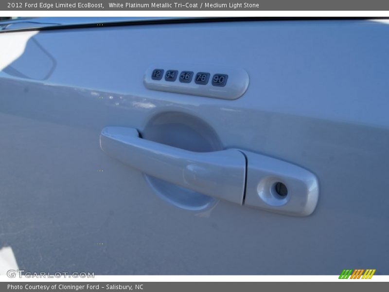 White Platinum Metallic Tri-Coat / Medium Light Stone 2012 Ford Edge Limited EcoBoost