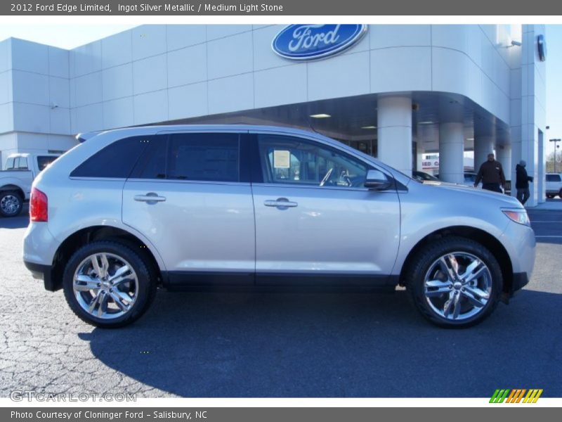 Ingot Silver Metallic / Medium Light Stone 2012 Ford Edge Limited