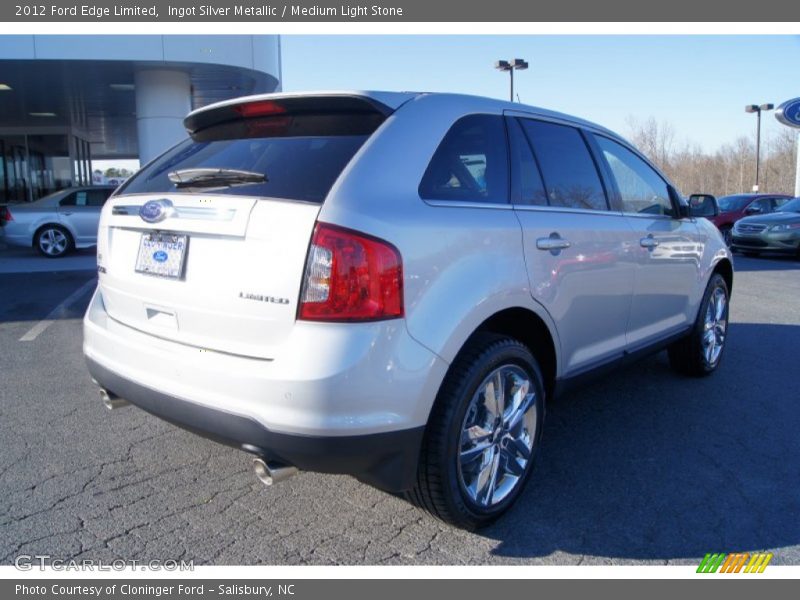 Ingot Silver Metallic / Medium Light Stone 2012 Ford Edge Limited