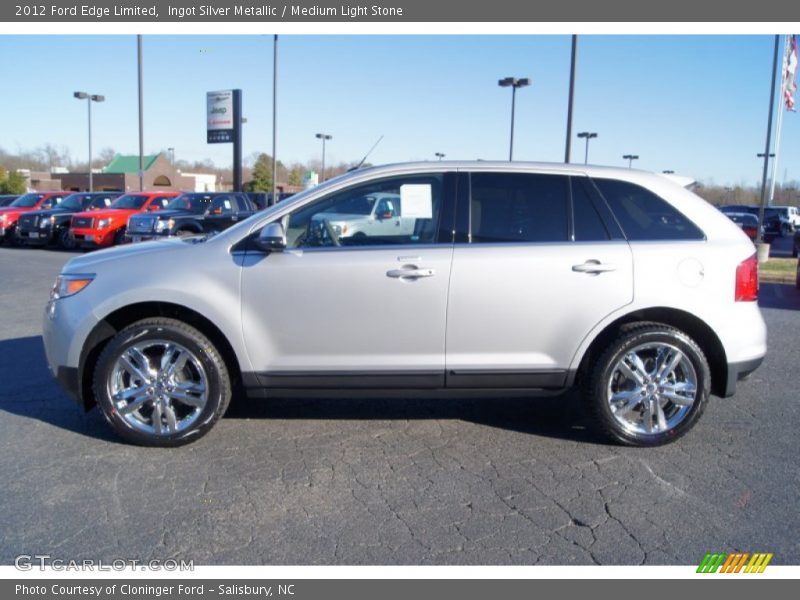 Ingot Silver Metallic / Medium Light Stone 2012 Ford Edge Limited