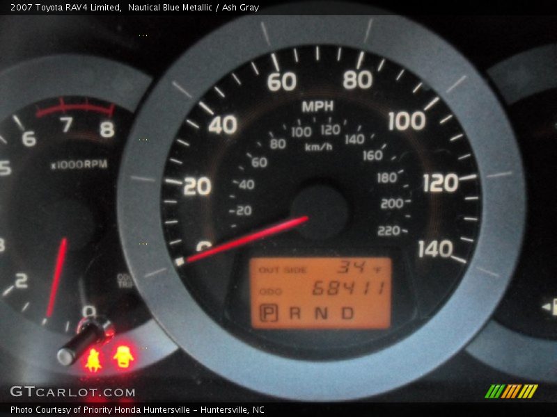 Nautical Blue Metallic / Ash Gray 2007 Toyota RAV4 Limited