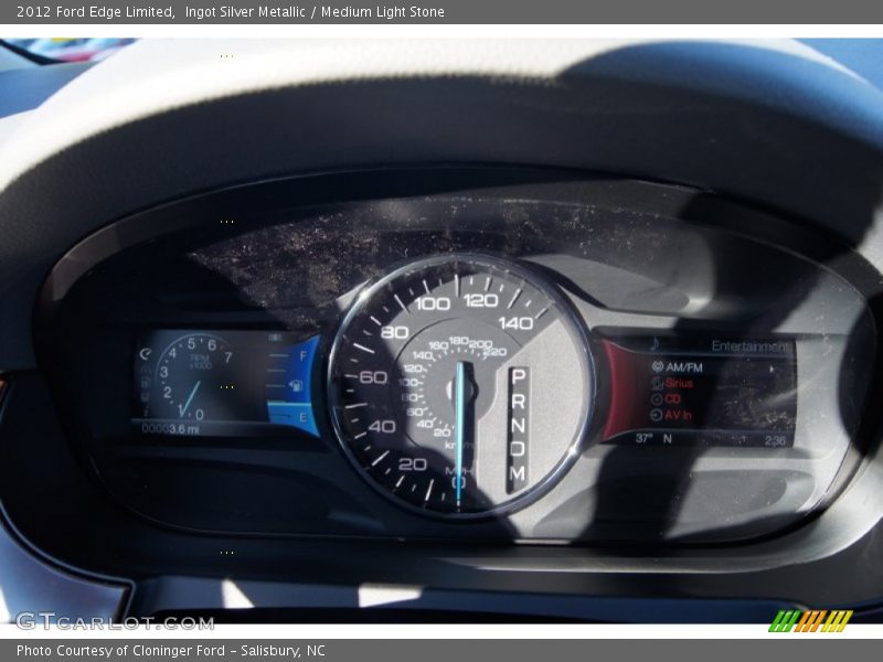 Ingot Silver Metallic / Medium Light Stone 2012 Ford Edge Limited