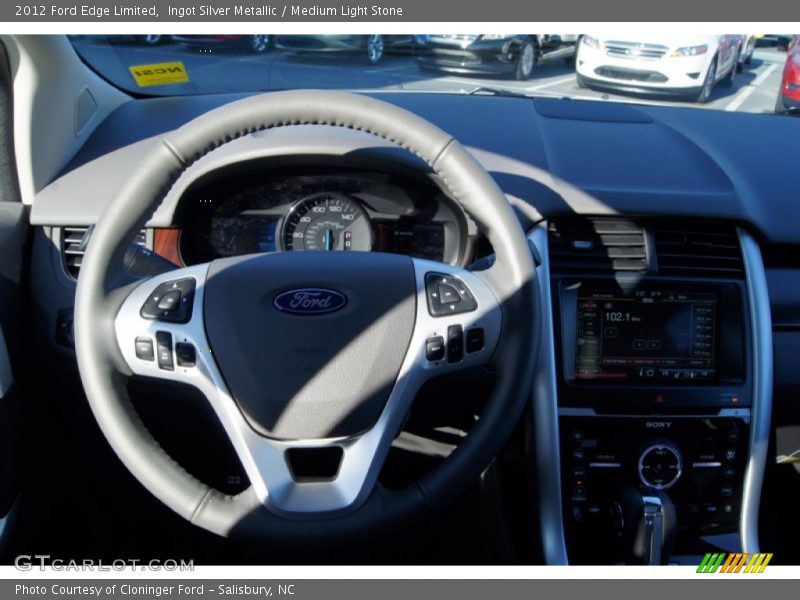 Ingot Silver Metallic / Medium Light Stone 2012 Ford Edge Limited
