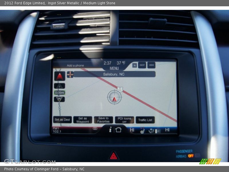 Ingot Silver Metallic / Medium Light Stone 2012 Ford Edge Limited