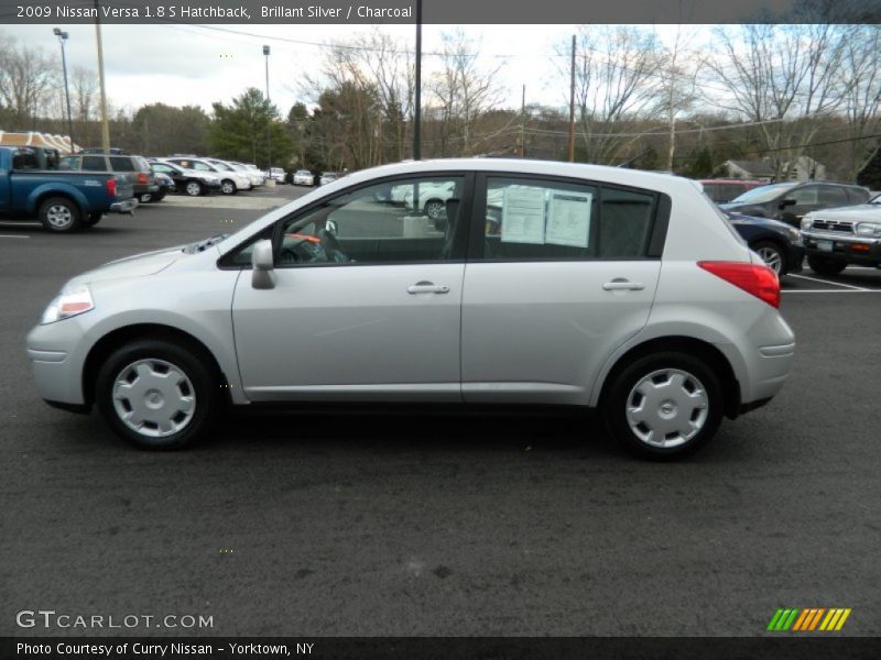 Brillant Silver / Charcoal 2009 Nissan Versa 1.8 S Hatchback