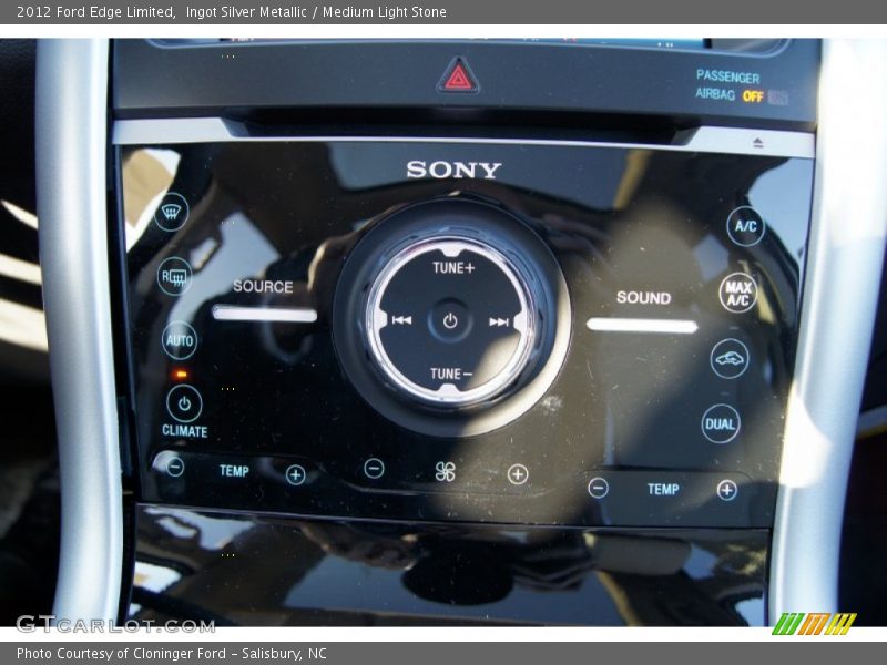 Ingot Silver Metallic / Medium Light Stone 2012 Ford Edge Limited