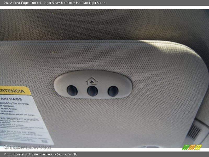 Ingot Silver Metallic / Medium Light Stone 2012 Ford Edge Limited