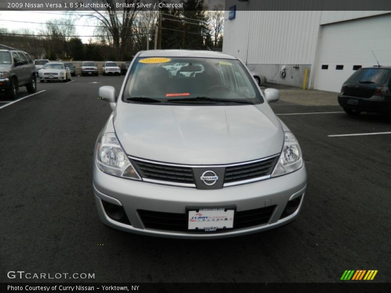 Brillant Silver / Charcoal 2009 Nissan Versa 1.8 S Hatchback