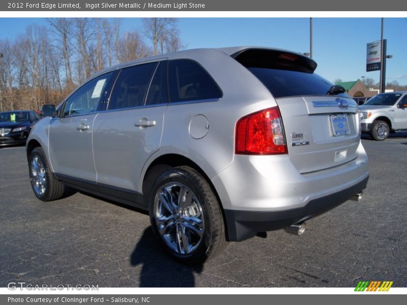 Ingot Silver Metallic / Medium Light Stone 2012 Ford Edge Limited