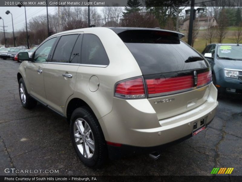 Gold Leaf Metallic / Light Camel 2010 Lincoln MKX AWD