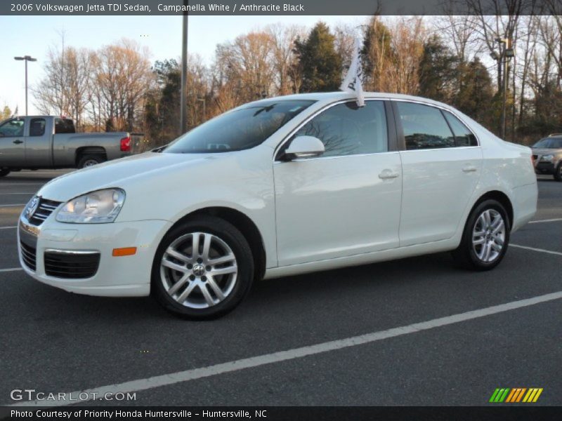 Campanella White / Anthracite Black 2006 Volkswagen Jetta TDI Sedan