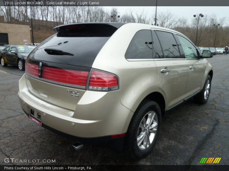 Gold Leaf Metallic / Light Camel 2010 Lincoln MKX AWD