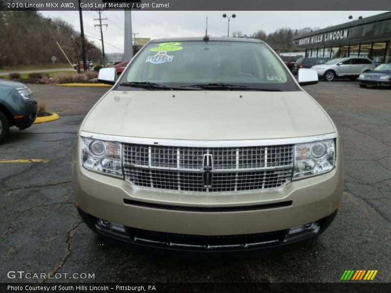 Gold Leaf Metallic / Light Camel 2010 Lincoln MKX AWD