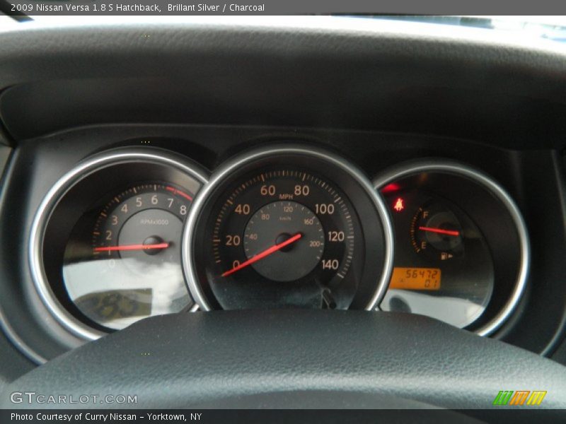Brillant Silver / Charcoal 2009 Nissan Versa 1.8 S Hatchback
