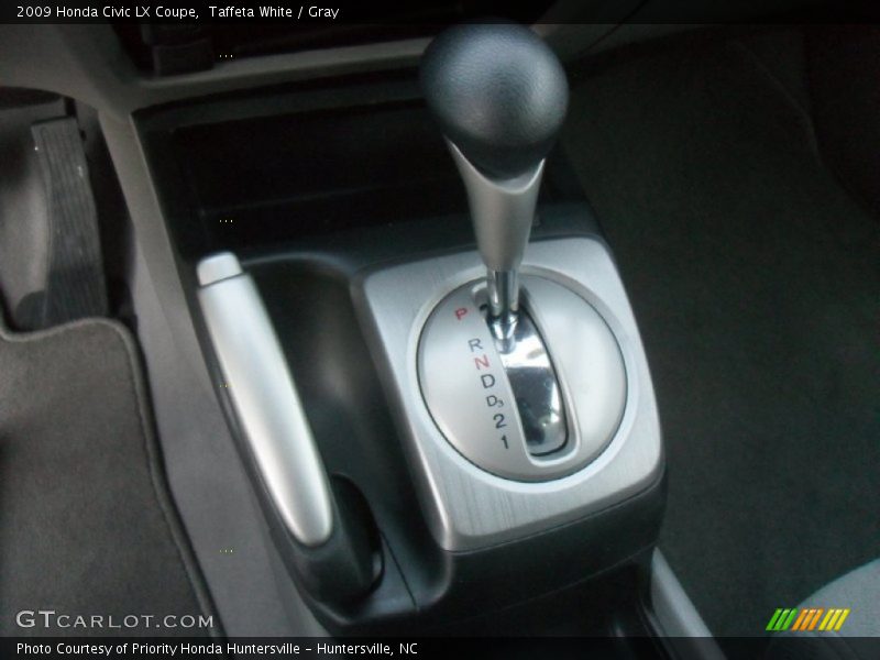 Taffeta White / Gray 2009 Honda Civic LX Coupe
