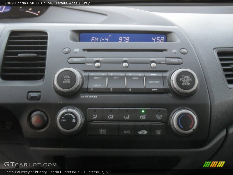 Taffeta White / Gray 2009 Honda Civic LX Coupe