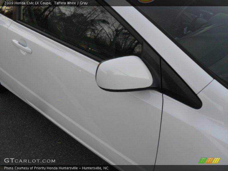 Taffeta White / Gray 2009 Honda Civic LX Coupe